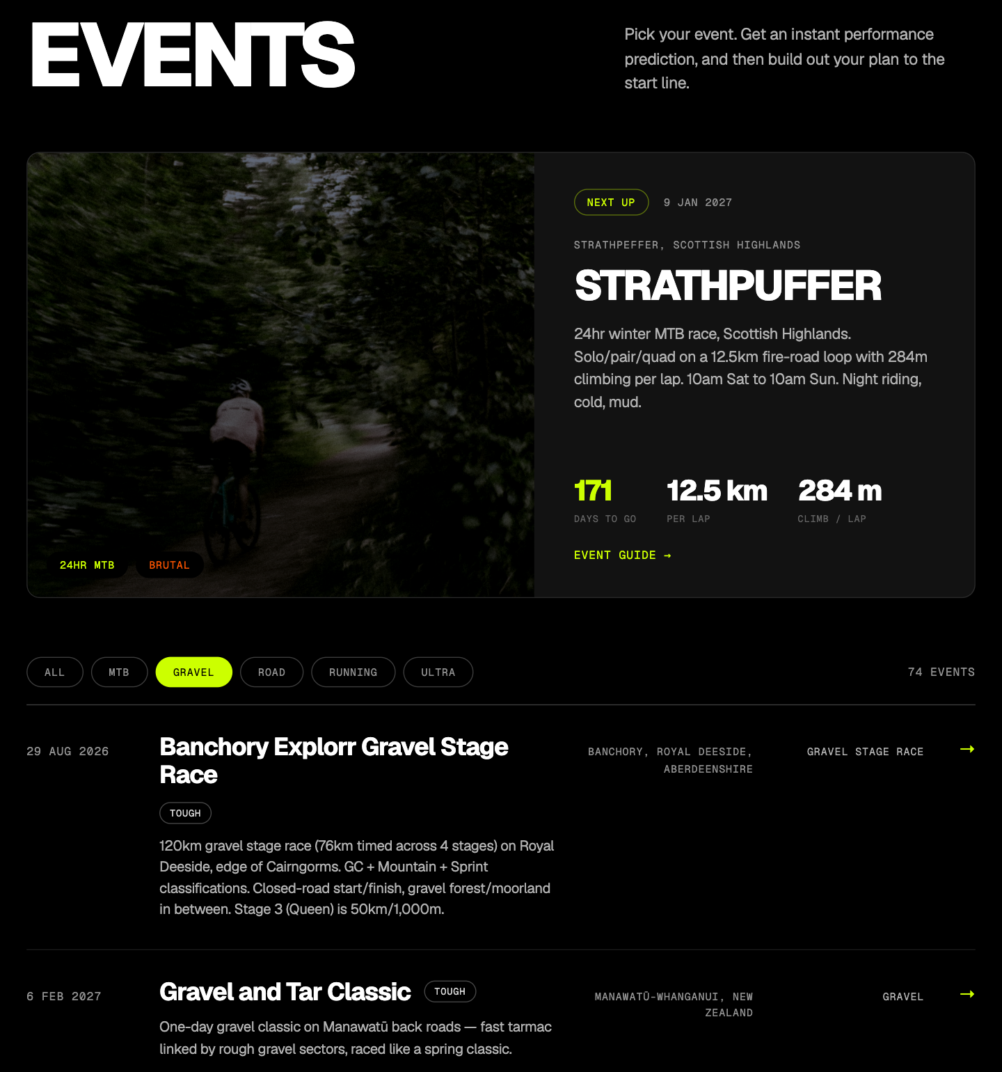 The events library