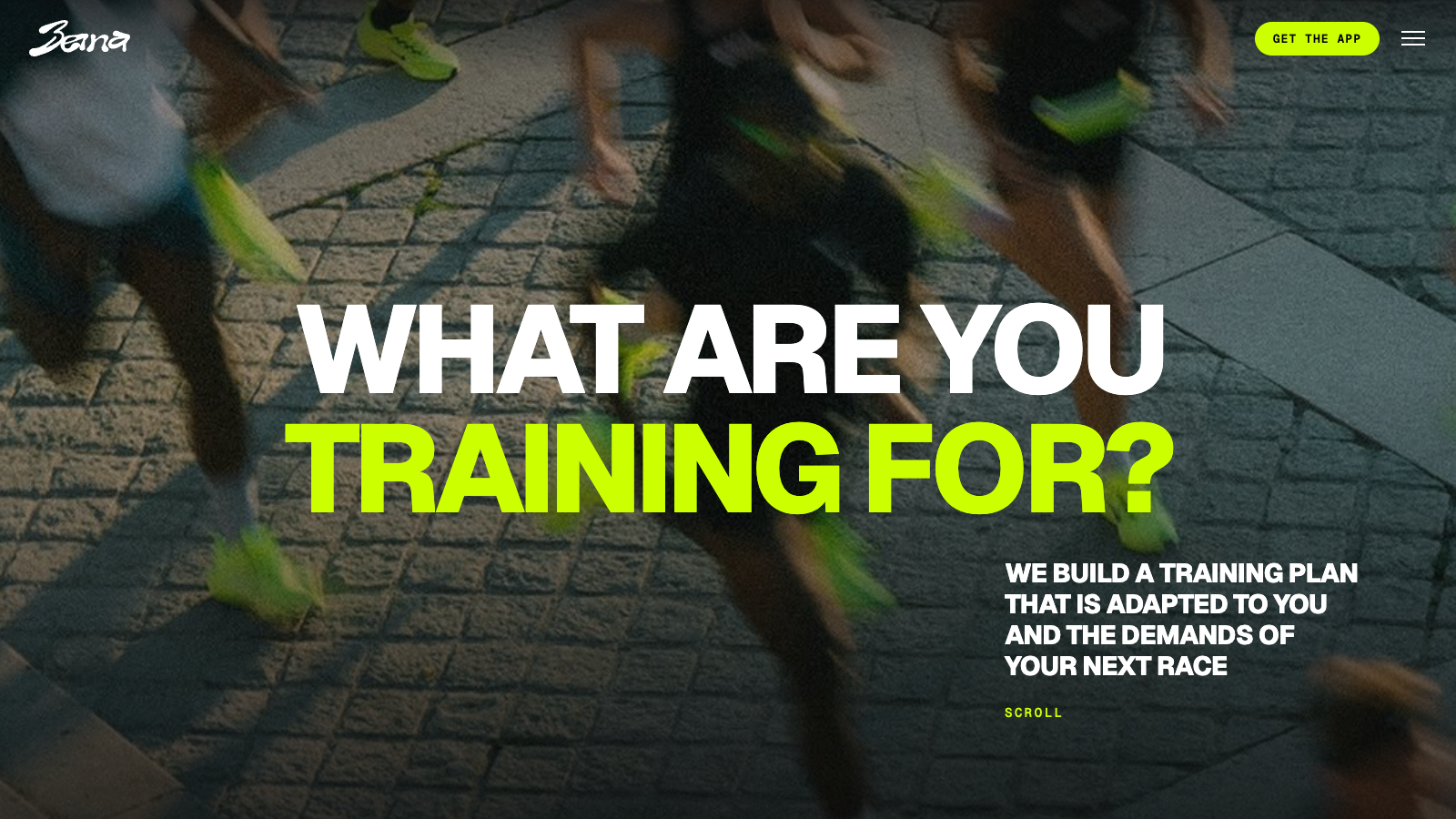 Beina: what are you training for?